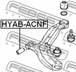Mounting, control/trailing arm