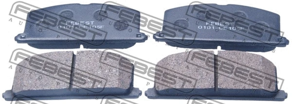 Brake Pad Set, disc brake (0101-CE105F)