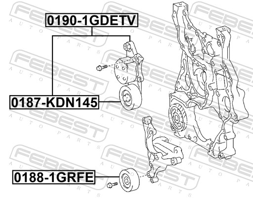 Belt Tensioner, V-ribbed belt