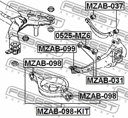 Repair Kit, control arm
