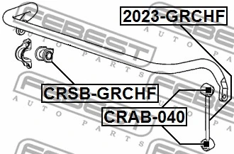 Mounting, axle strut