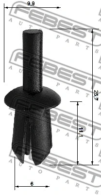 Retaining Clip, underbody panelling