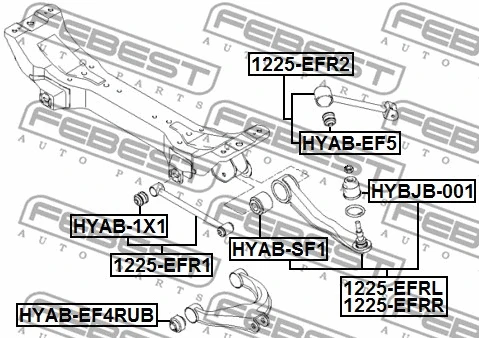 Mounting, control/trailing arm