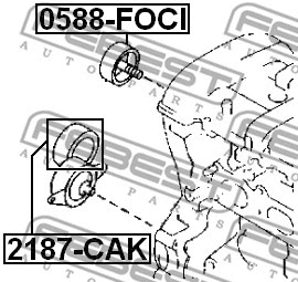 Tensioner Pulley, V-ribbed belt