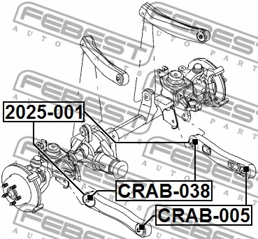 Mounting, control/trailing arm