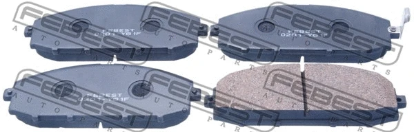 Brake Pad Set, disc brake (0201-Y61F)