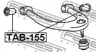 Mounting, control/trailing arm