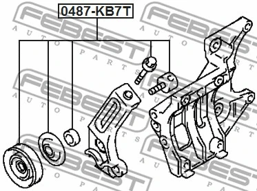 Tensioner Pulley, V-ribbed belt