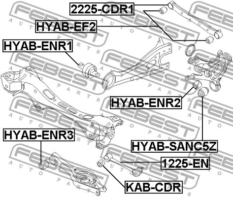 Mounting, control/trailing arm
