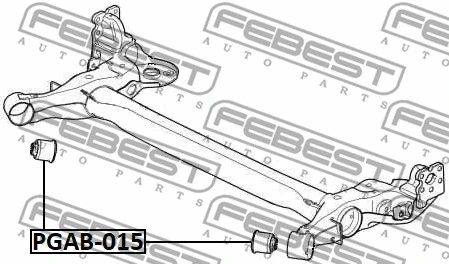 Bushing, axle beam