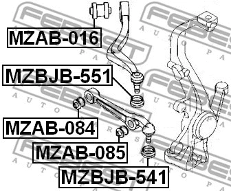 Mounting, control/trailing arm