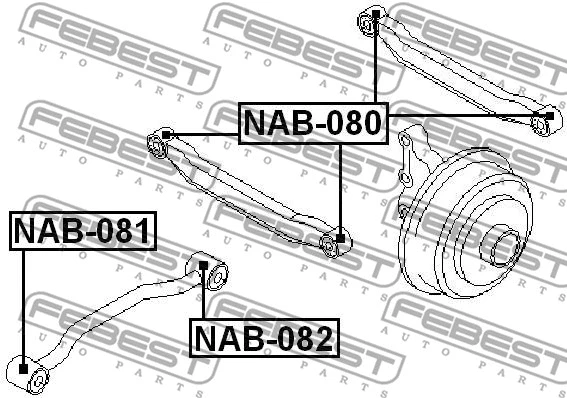 Mounting, control/trailing arm