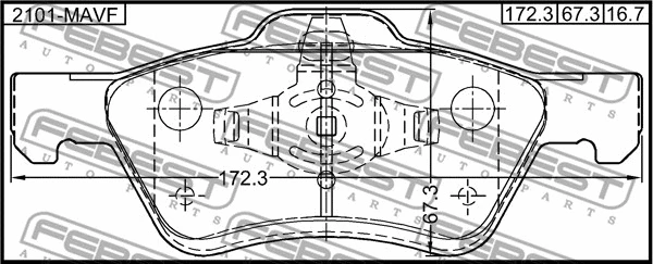 Brake Pad Set, disc brake