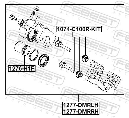 Brake Caliper (1277-DMRRH)