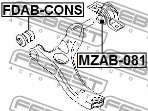 Mounting, control/trailing arm