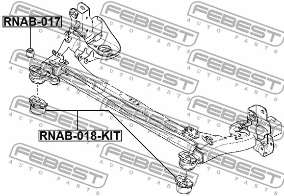 Repair Kit, axle beam
