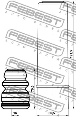 Dust Cover Kit, shock absorber