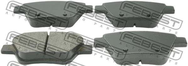Brake Pad Set, disc brake (2301-5K1R)