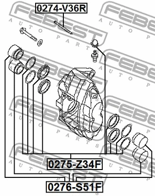 Guide Bolt, brake caliper