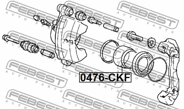 Piston, brake caliper