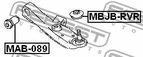 Mounting, control/trailing arm