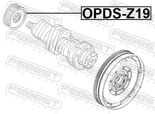 Belt Pulley, crankshaft (OPDS-Z19)