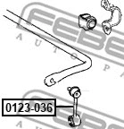 Link/Coupling Rod, stabiliser bar (0123-036)