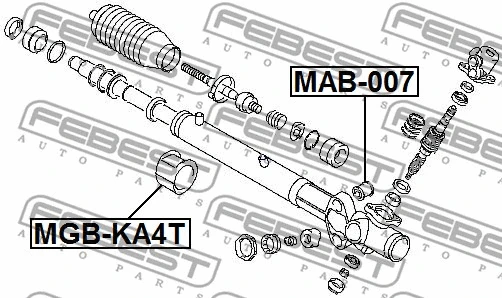 Mounting, steering gear