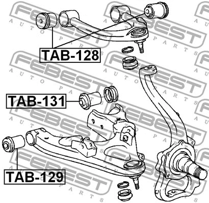 Mounting, control/trailing arm