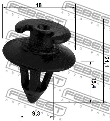 Retaining Clip, door panel