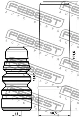 Dust Cover Kit, shock absorber