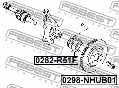 Axle Nut, drive shaft