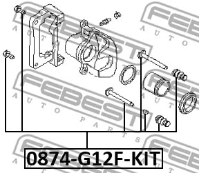 Guide Bolt, brake caliper