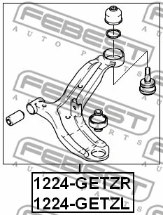 Control/Trailing Arm, wheel suspension