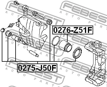 Piston, brake caliper
