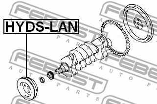 Belt Pulley, crankshaft