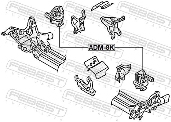 Mounting, engine