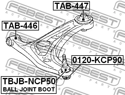 Mounting, control/trailing arm