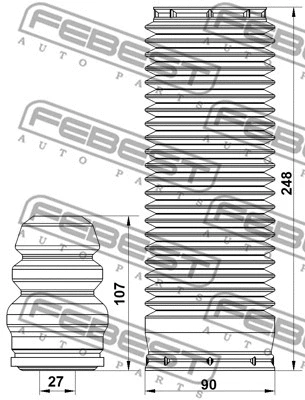Dust Cover Kit, shock absorber