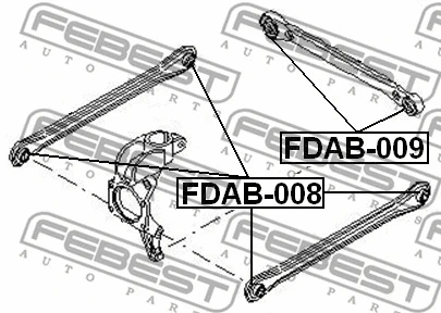 Mounting, control/trailing arm