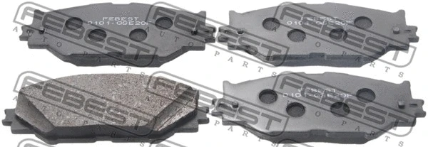 Brake Pad Set, disc brake (0101-GSE20F)