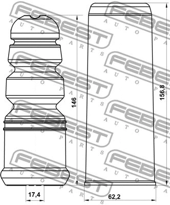 Dust Cover Kit, shock absorber