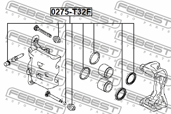 Repair Kit, brake caliper (0275-T32F)