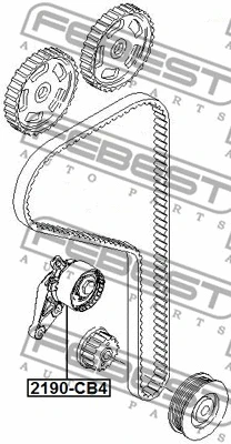 Tensioner, timing belt