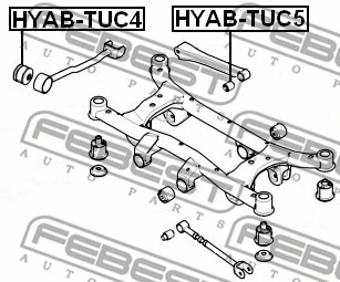 Mounting, control/trailing arm