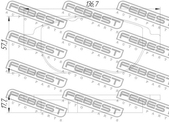 Brake Pad Set, disc brake
