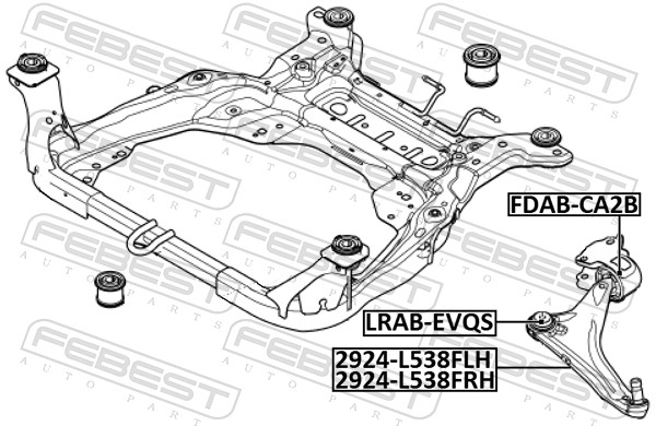 Control/Trailing Arm, wheel suspension