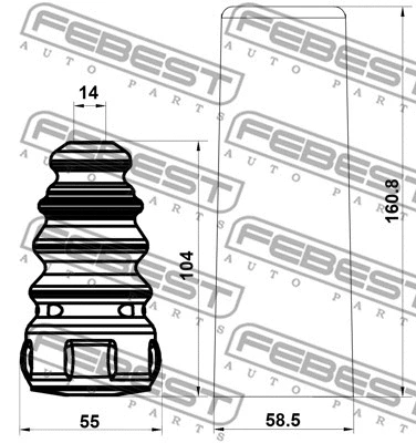 Dust Cover Kit, shock absorber