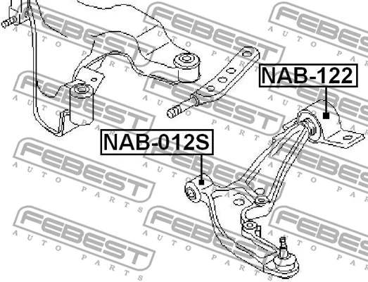 Mounting, control/trailing arm