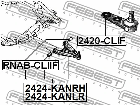 Control/Trailing Arm, wheel suspension